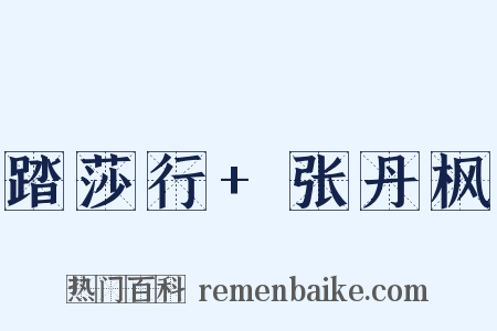 踏莎行 张丹枫是什么意思的图片